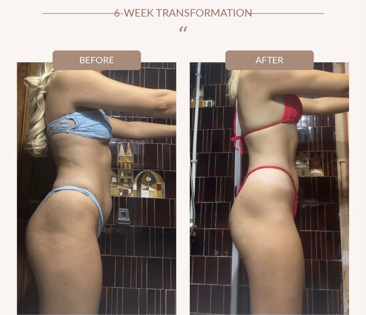 Client transformation — 6 week results